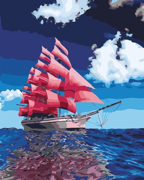 "Barcos" pinturas por números | Hola Hobby