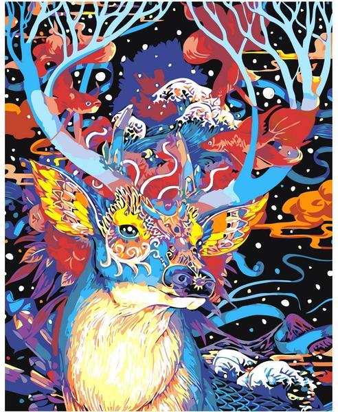 "Ciervos" pinturas por números | Hola Hobby