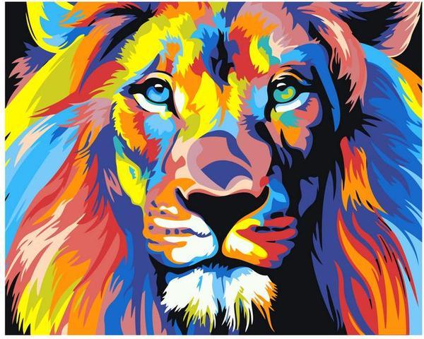 "Leones" pinturas por números | Hola Hobby