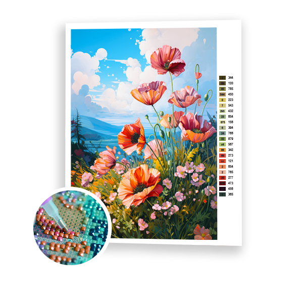 Amapolas en el borde