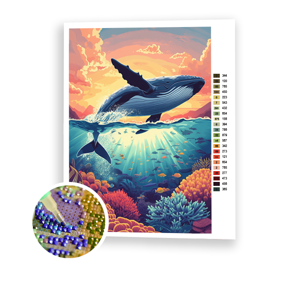 Ballena al Atardecer