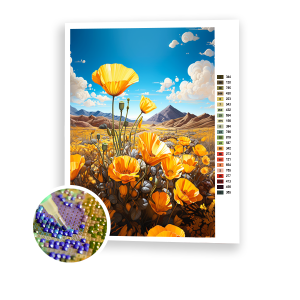 Campos de Amapolas Doradas