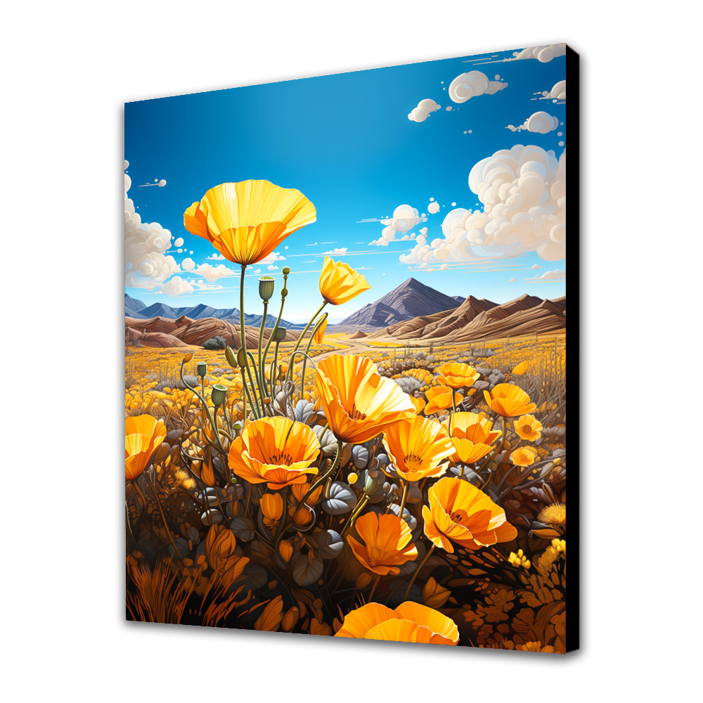 Campos de Amapolas Doradas