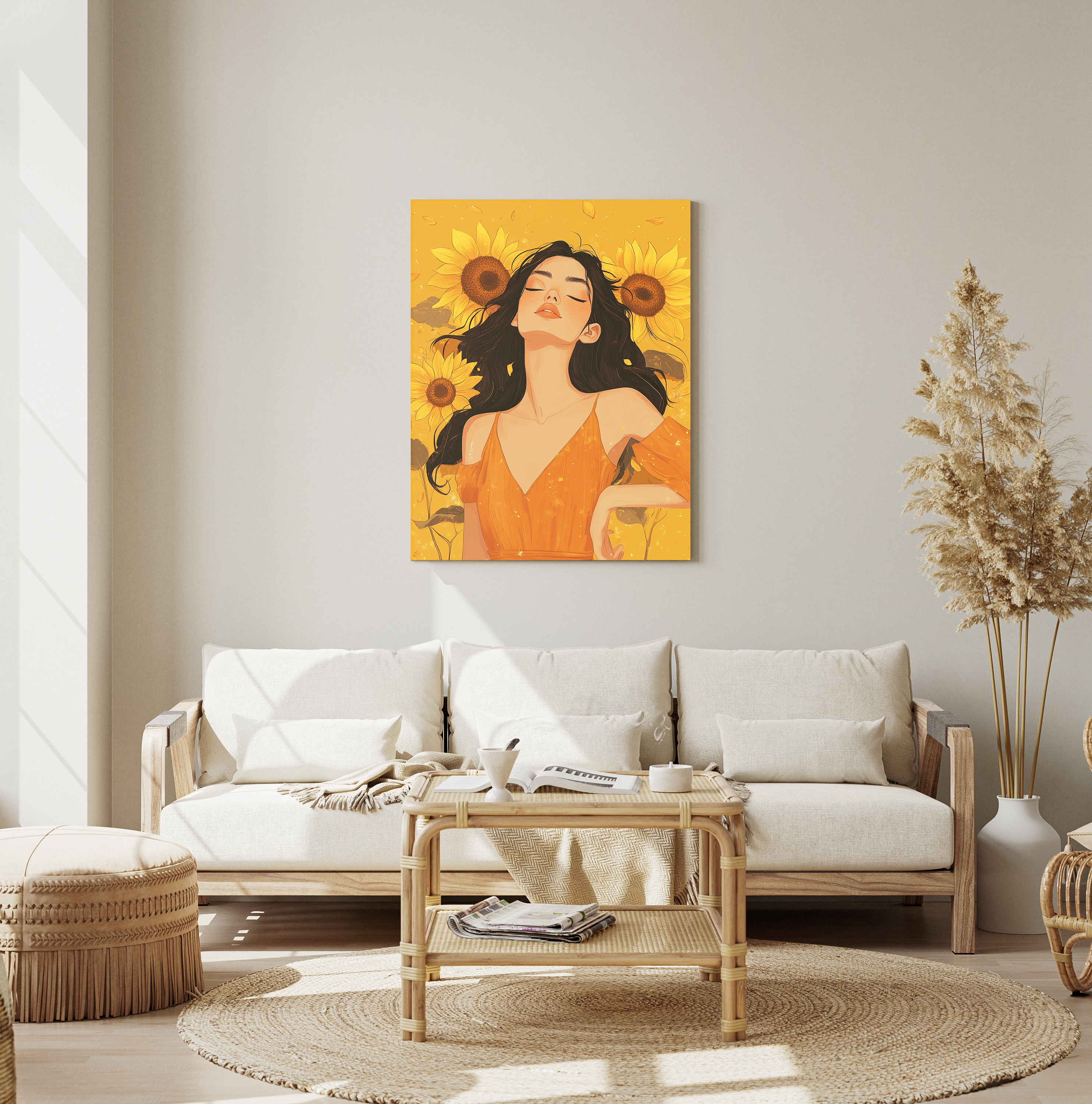 Mirada de Girasol Dorado