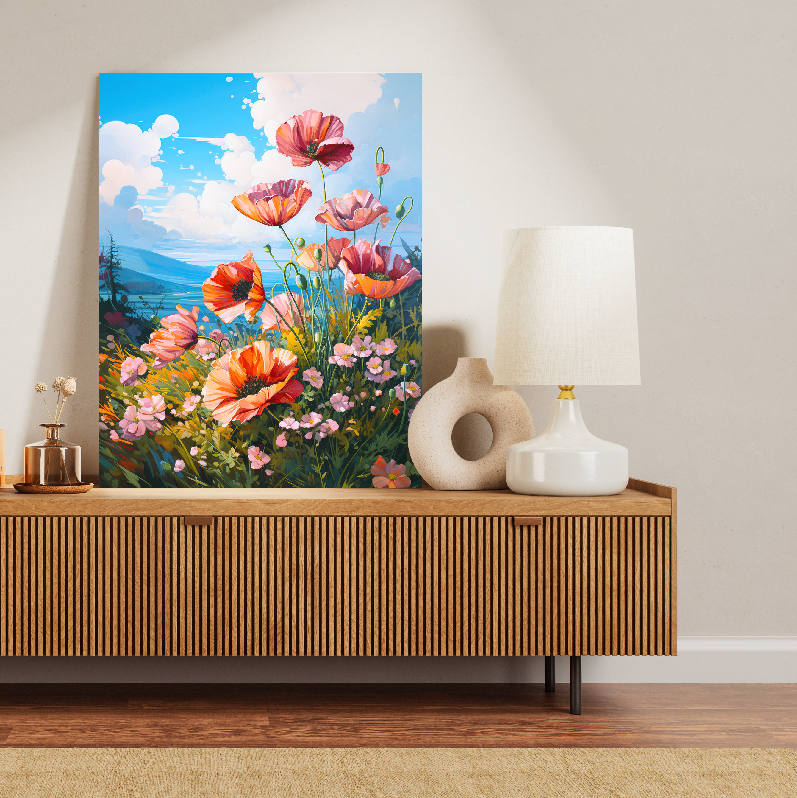 Amapolas en el borde