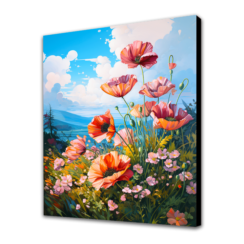 Amapolas en el borde
