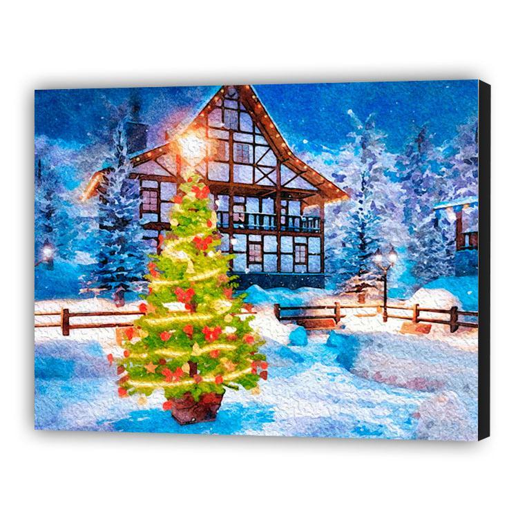 Árbol de Navidad en el patio - Hola Hobby