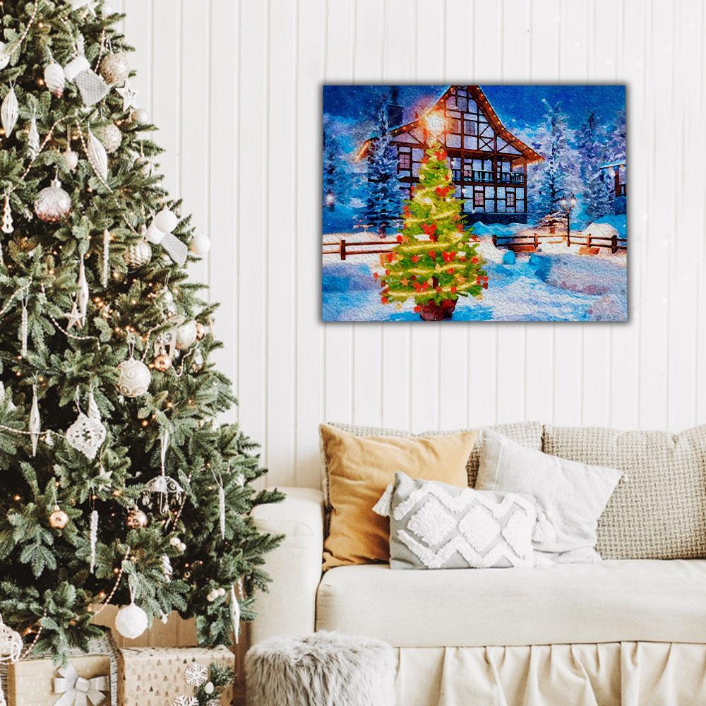 Árbol de Navidad en el patio - Hola Hobby