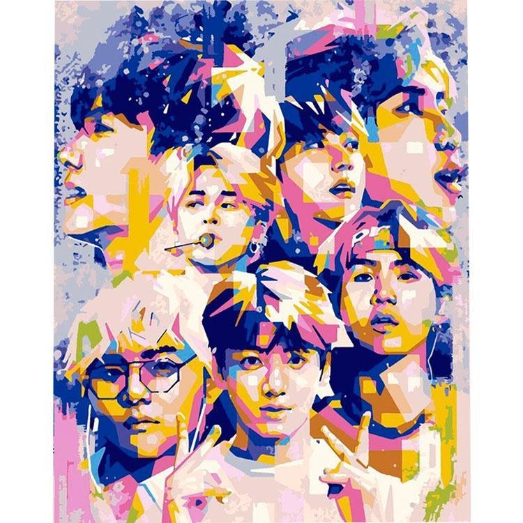 Banda BTS colorida - Hola Hobby