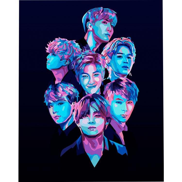 Banda BTS en negro - Hola Hobby