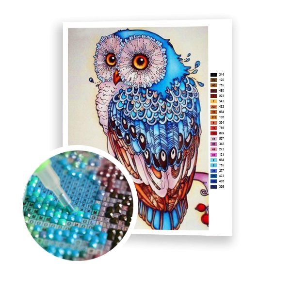 Búho azul - Hola Hobby