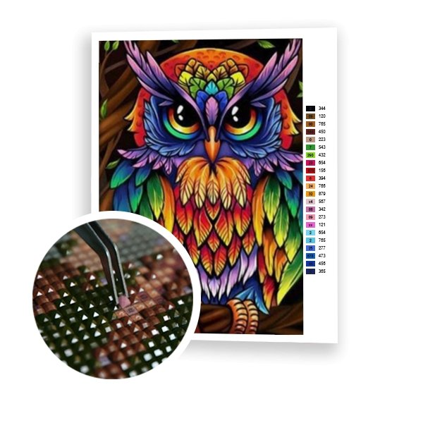 Búho colorido - Hola Hobby