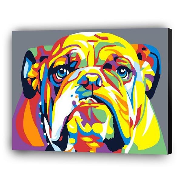 Buldog colorido - Hola Hobby