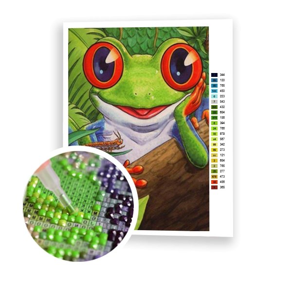 Cartoon Smile Frog - Hola Hobby