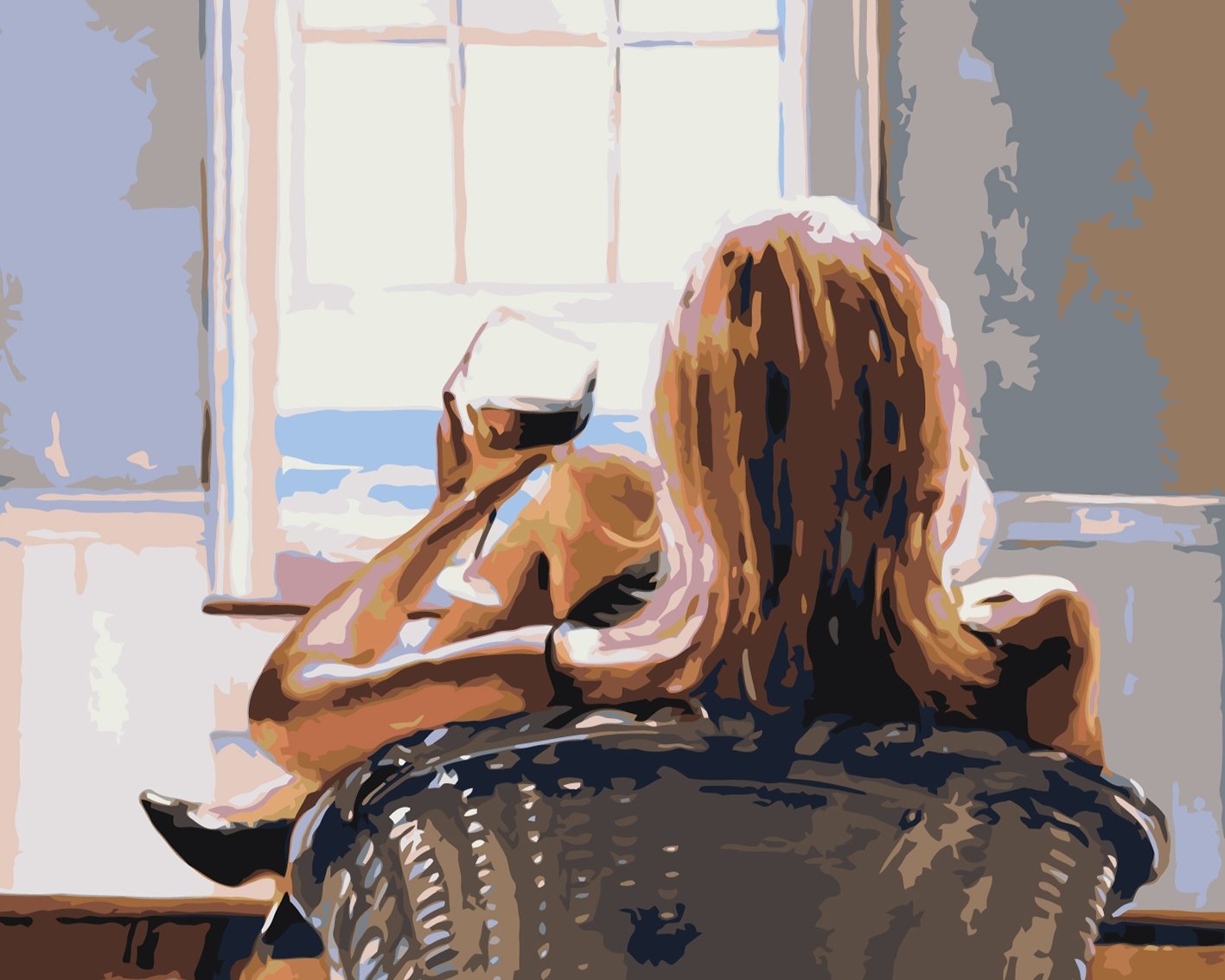 Chica con un vaso - Hola Hobby (5457179869335)