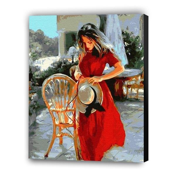 Chica en vestido rojo - Hola Hobby