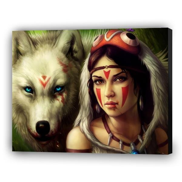 Chica y lobo blanco - Hola Hobby