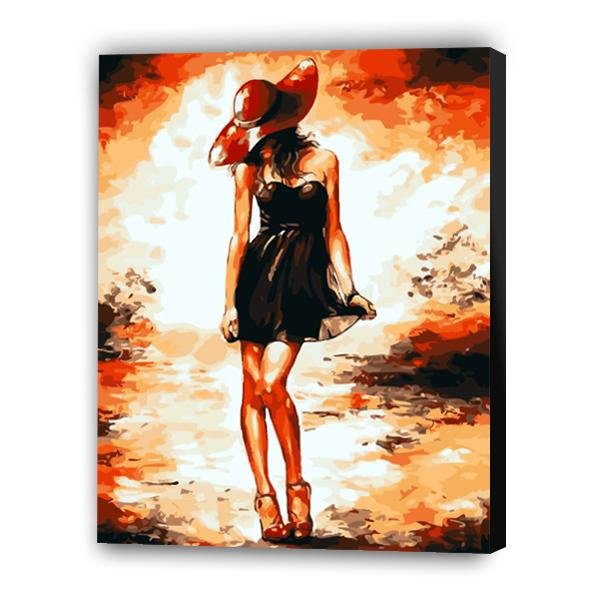 Chica y puesta de sol - Hola Hobby