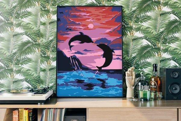 Delfines al atardecer - Hola Hobby (5457192616087)