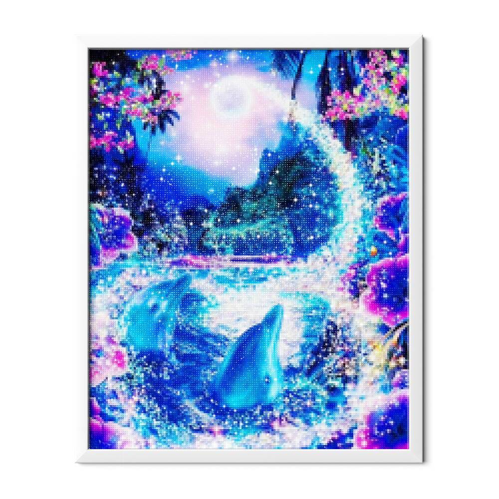 Delfines en luz cristalina - Hola Hobby
