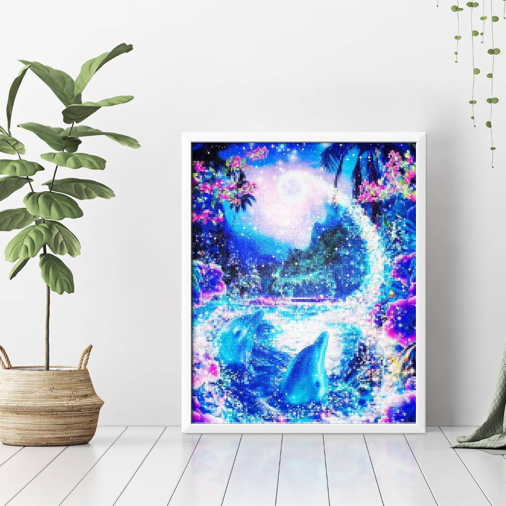 Delfines en luz cristalina - Hola Hobby