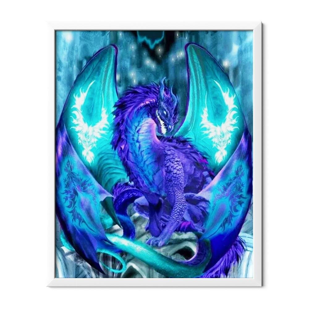 Dragón Púrpura Diamante Pintura - Hola Hobby