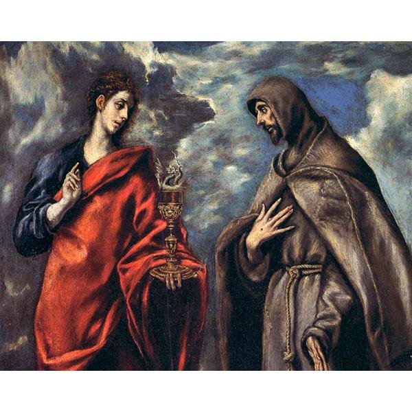 El Greco - San Juan Evangelista y San Francisco - Hola Hobby