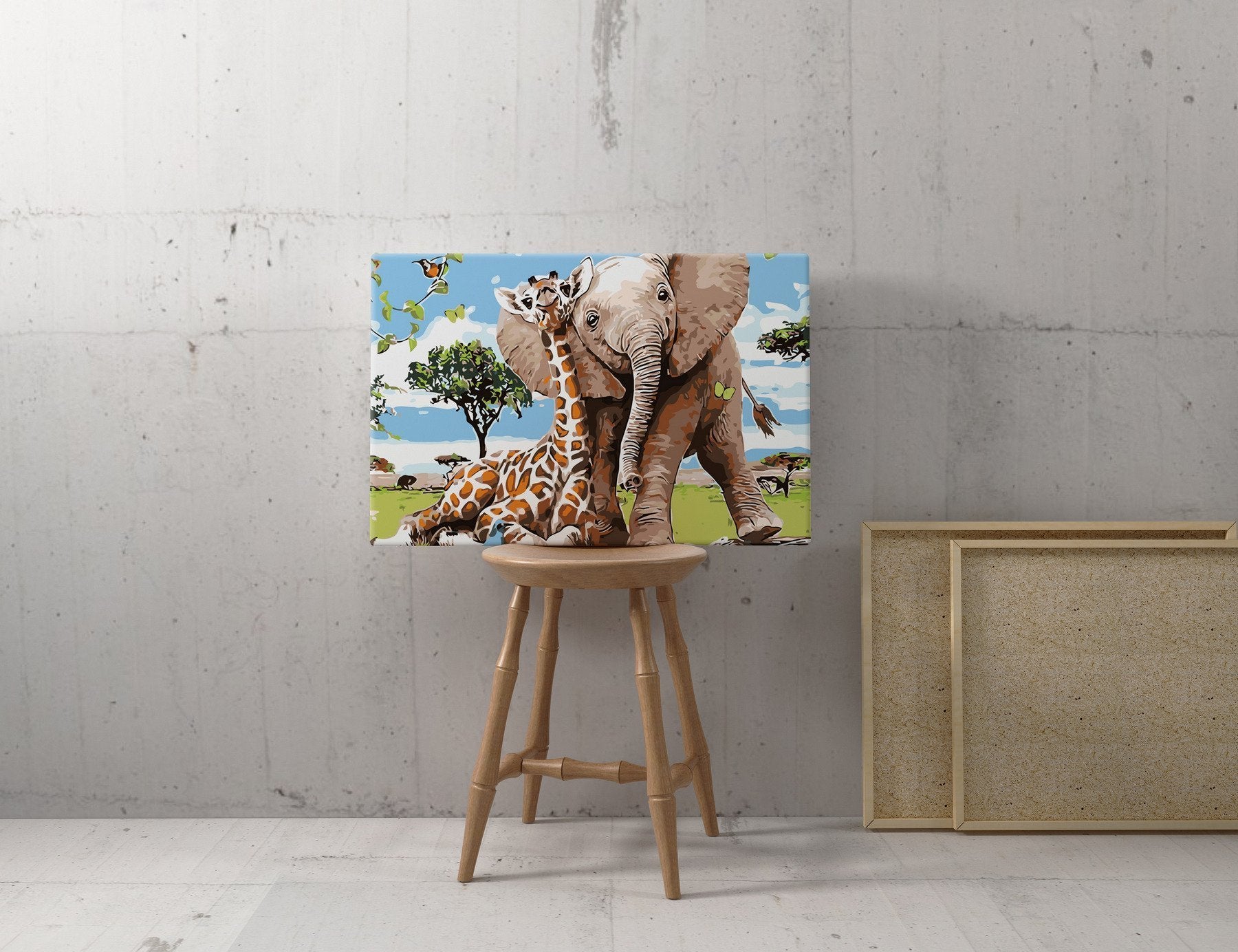 Elefante y jirafa (5457280598167)