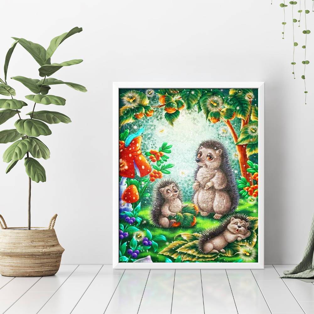 Familia de dibujos animados de erizos - Hola Hobby