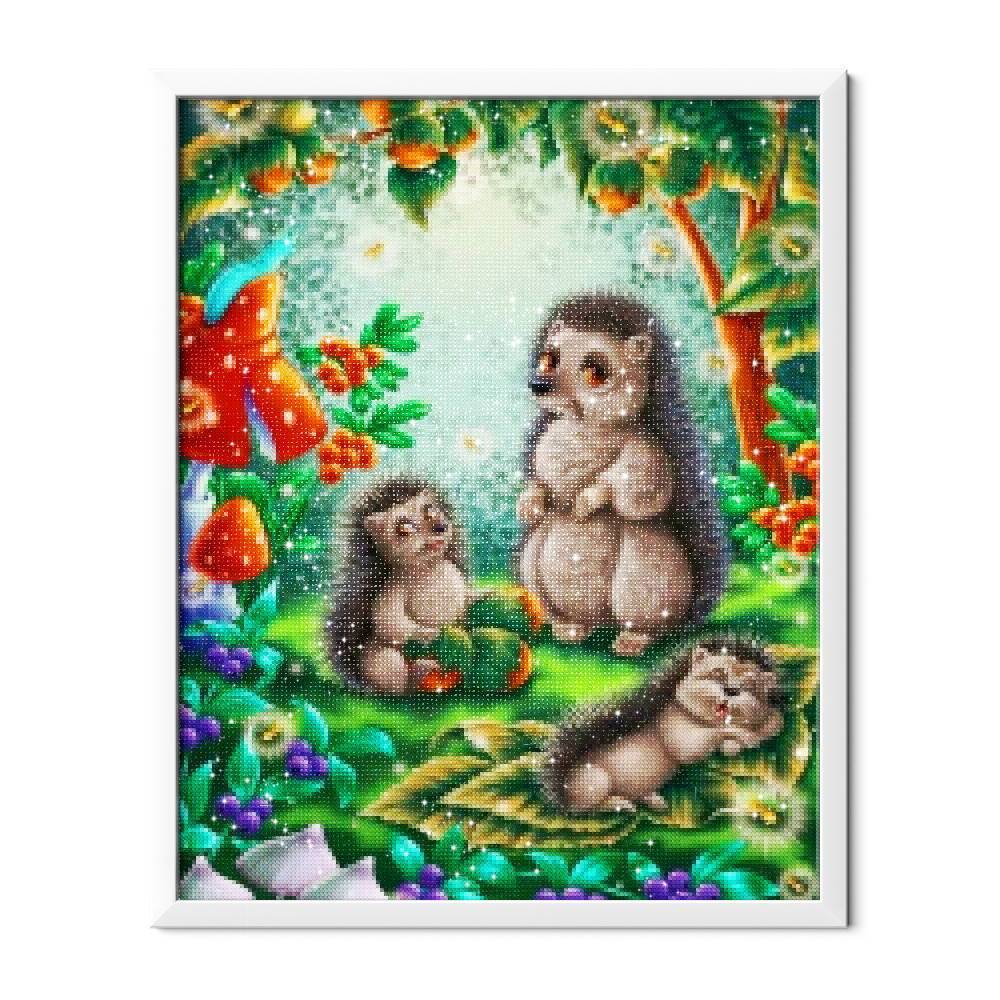 Familia de dibujos animados de erizos - Hola Hobby