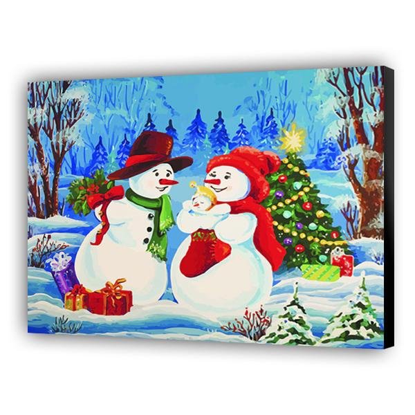 Familia de muñecos de nieve - Hola Hobby