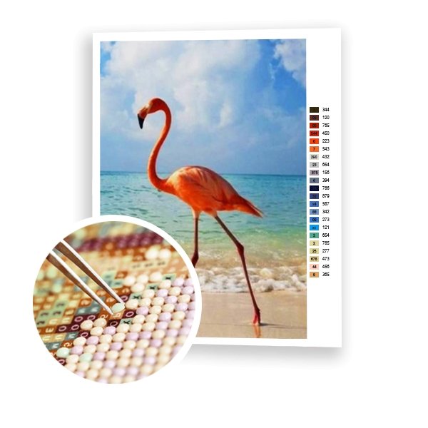 Flamingo En La Playa - Hola Hobby