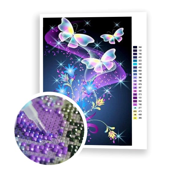 Flores y mariposas - Hola Hobby