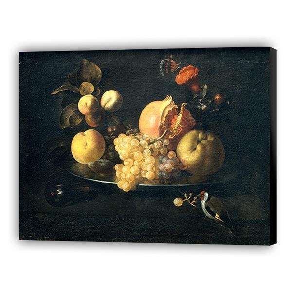 Francisco de Zurbarán - Bodegón con fruta y jilguero - Hola Hobby