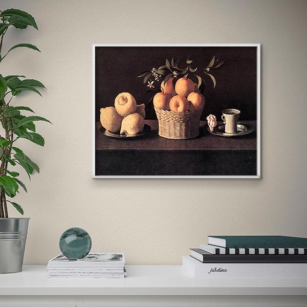 Francisco de Zurbarán - Naturaleza muerta con limones, naranjas y taza - Hola Hobby
