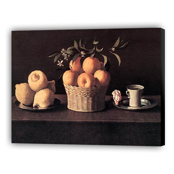 Francisco de Zurbarán - Naturaleza muerta con limones, naranjas y taza - Hola Hobby