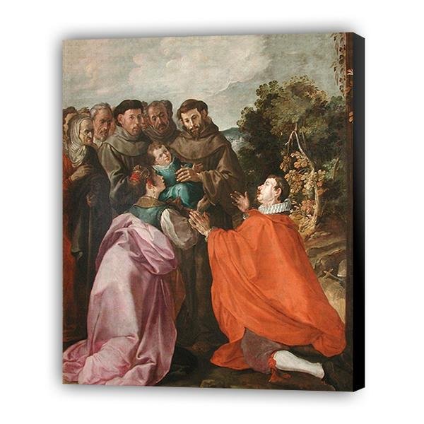 Francisco Herrera - La curación de San Buenaventura niño por San Francisco - Hola Hobby
