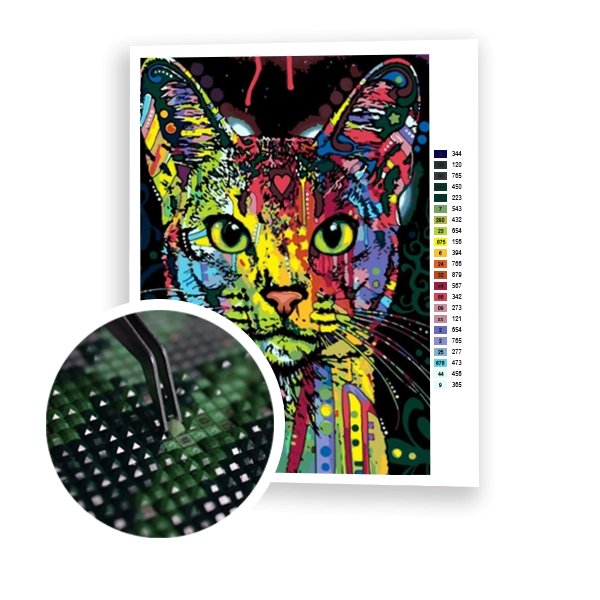 Gato abstracto - Hola Hobby