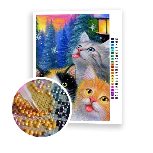 Gatos en invierno - Hola Hobby