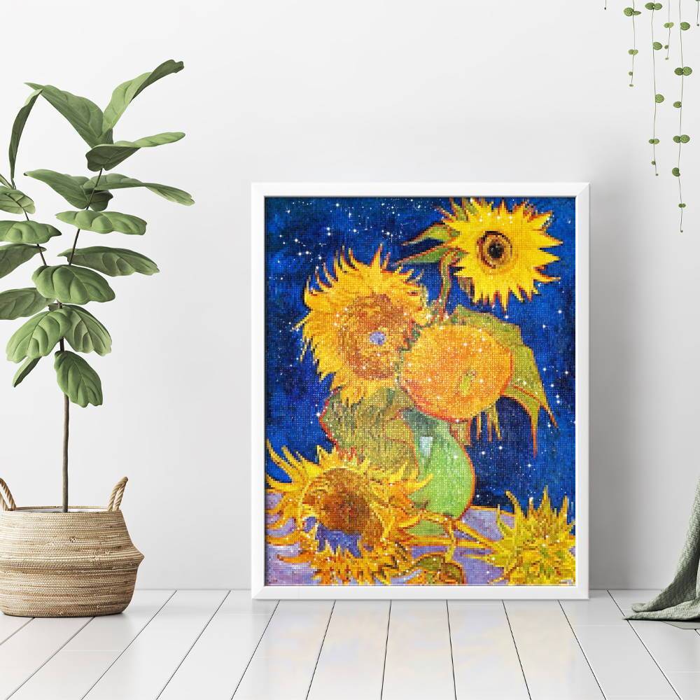 Girasoles en azul - Hola Hobby