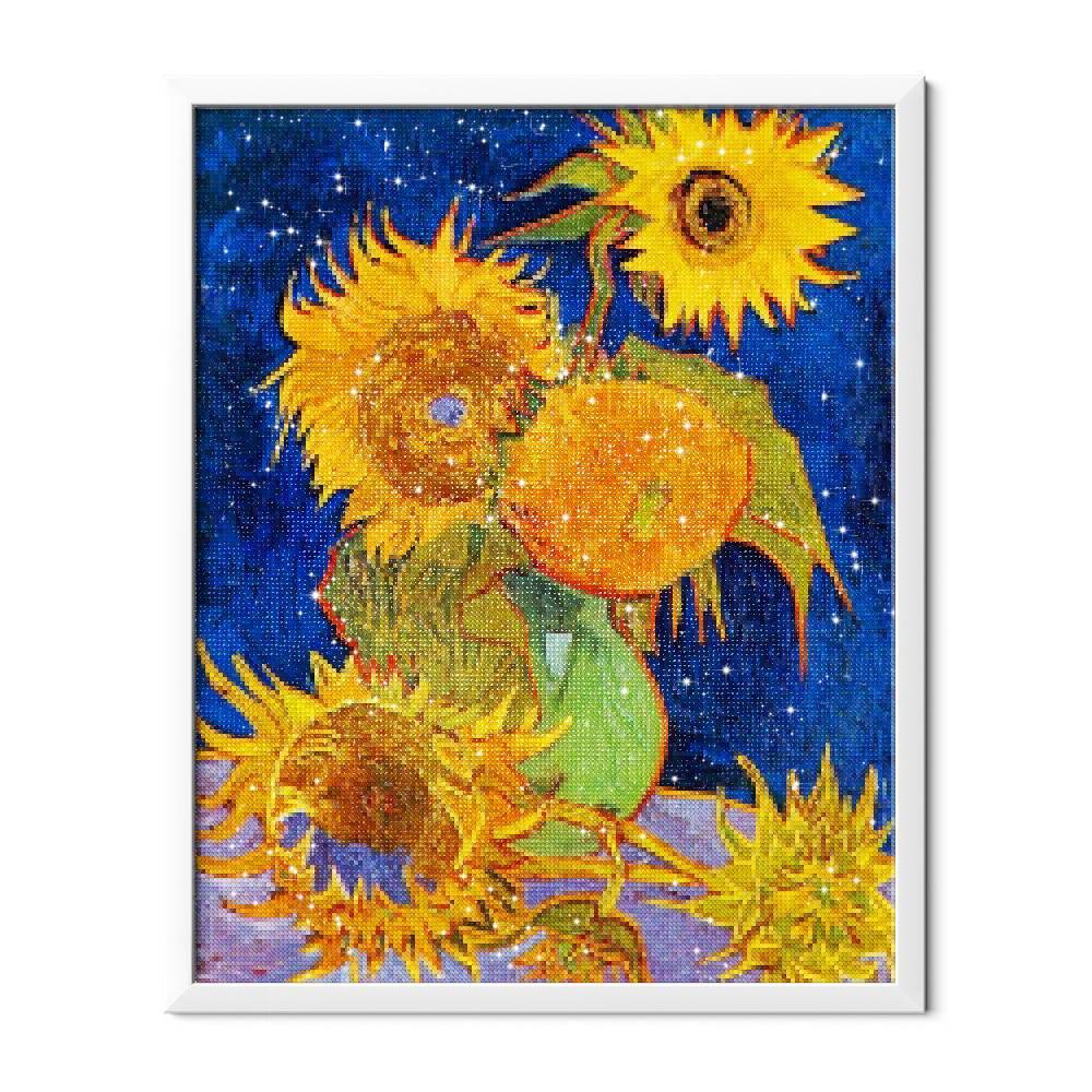 Girasoles en azul - Hola Hobby