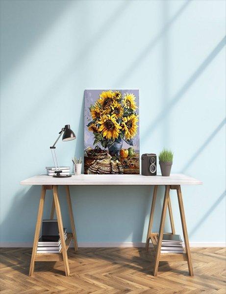 Girasoles En Un Florero (5457186029719)