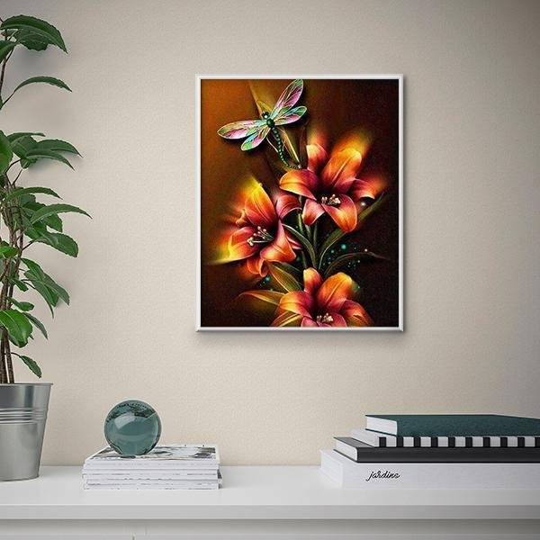 Libélula y lirios - Hola Hobby