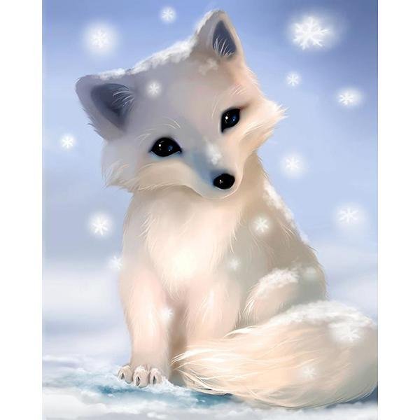 Lindo zorro blanco - Hola Hobby