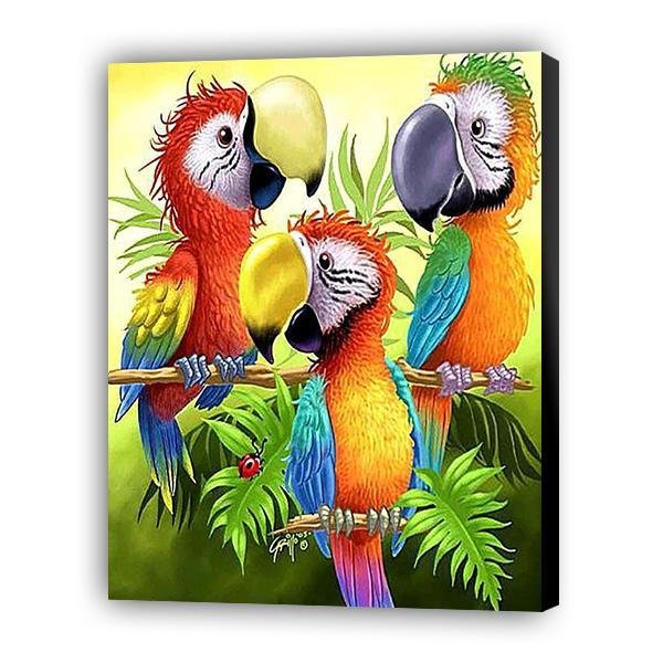 Loros de dibujos animados - Hola Hobby