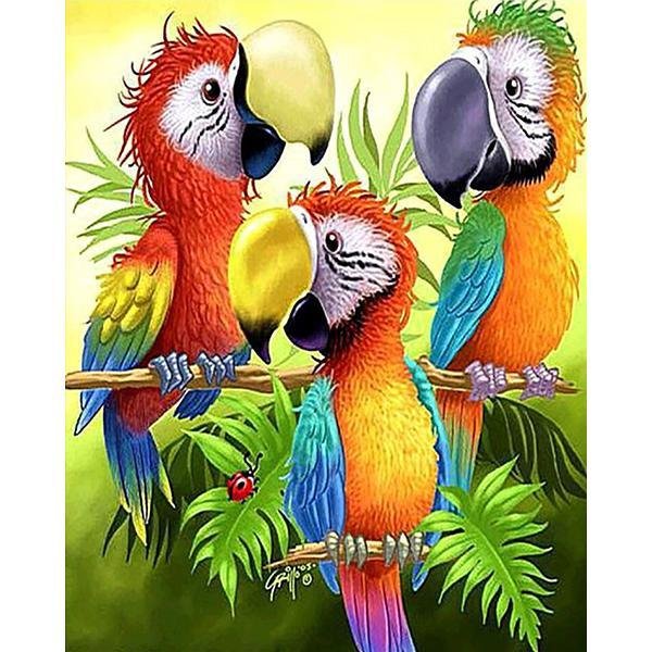 Loros de dibujos animados - Hola Hobby