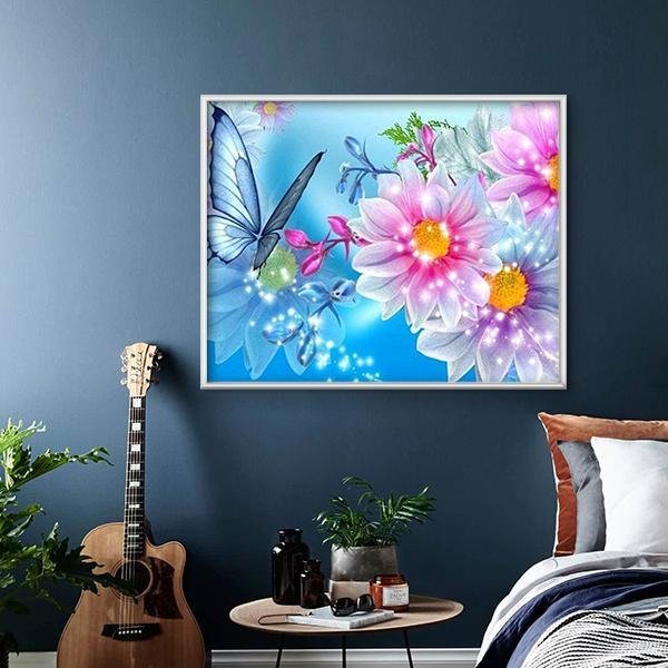 Mariposa y flores - Hola Hobby