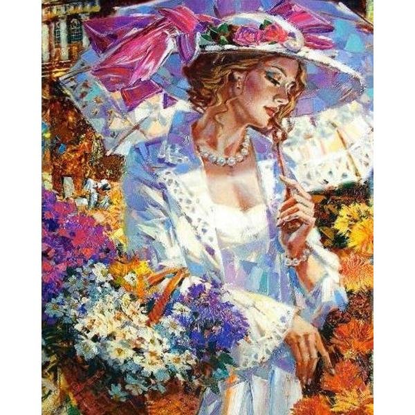 Mujer con sombrilla - Hola Hobby