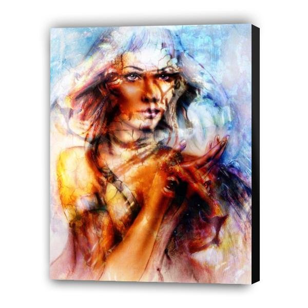 Mujer y leon - Hola Hobby