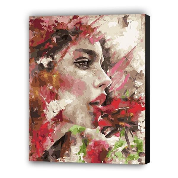 Mujer y rosas - Hola Hobby